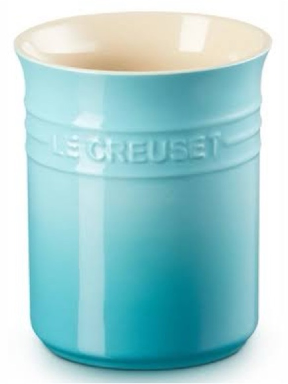 NEW Le Creuset Caribbean Turquoise Stoneware Utensil Crock Holder